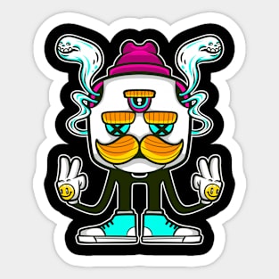 stay calm cartoon Sticker